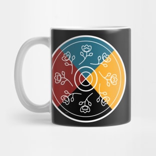 Mashkiki Ditibinigan Medicine Wheel with Flowers WAWEZHI CANADA Mug